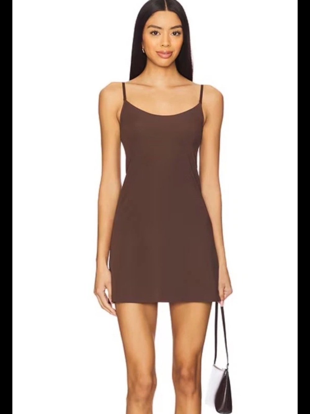 Commando Mini Cami Slip Mocha Brown Size S/M Small Medium